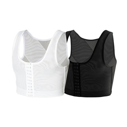 Wholesale Men's Compression Shapewear Slimming Tight-Fitting Underwear Chest Flattening Back-Lifting Anti-Bump Vest