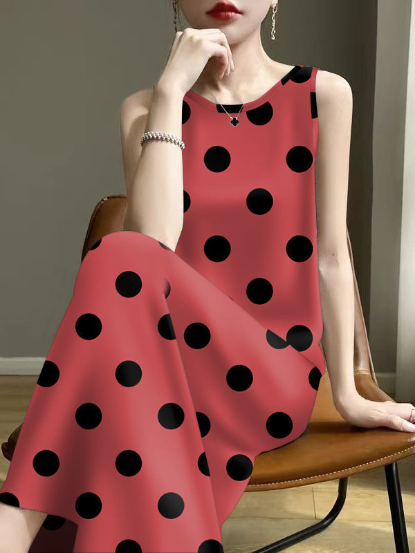 Wholesale 2025 Summer Ladies Explosions Age-reducing Summer Mother Sling Sleeveless Inner Wear Outer Wear Vest Dress