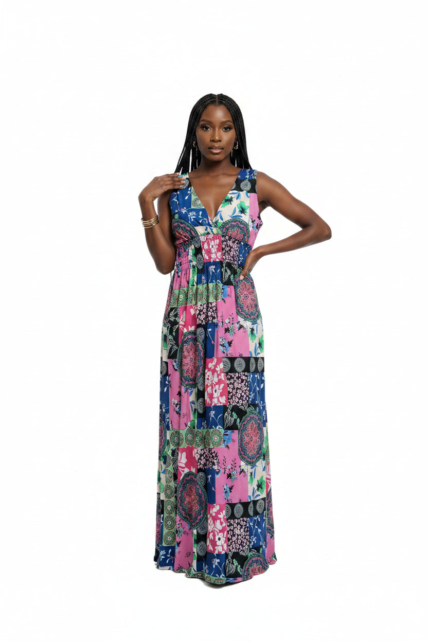 Long floral dress 8