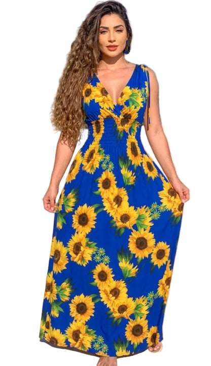 Long floral dress1