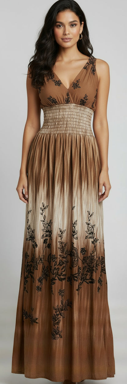Long floral dress1