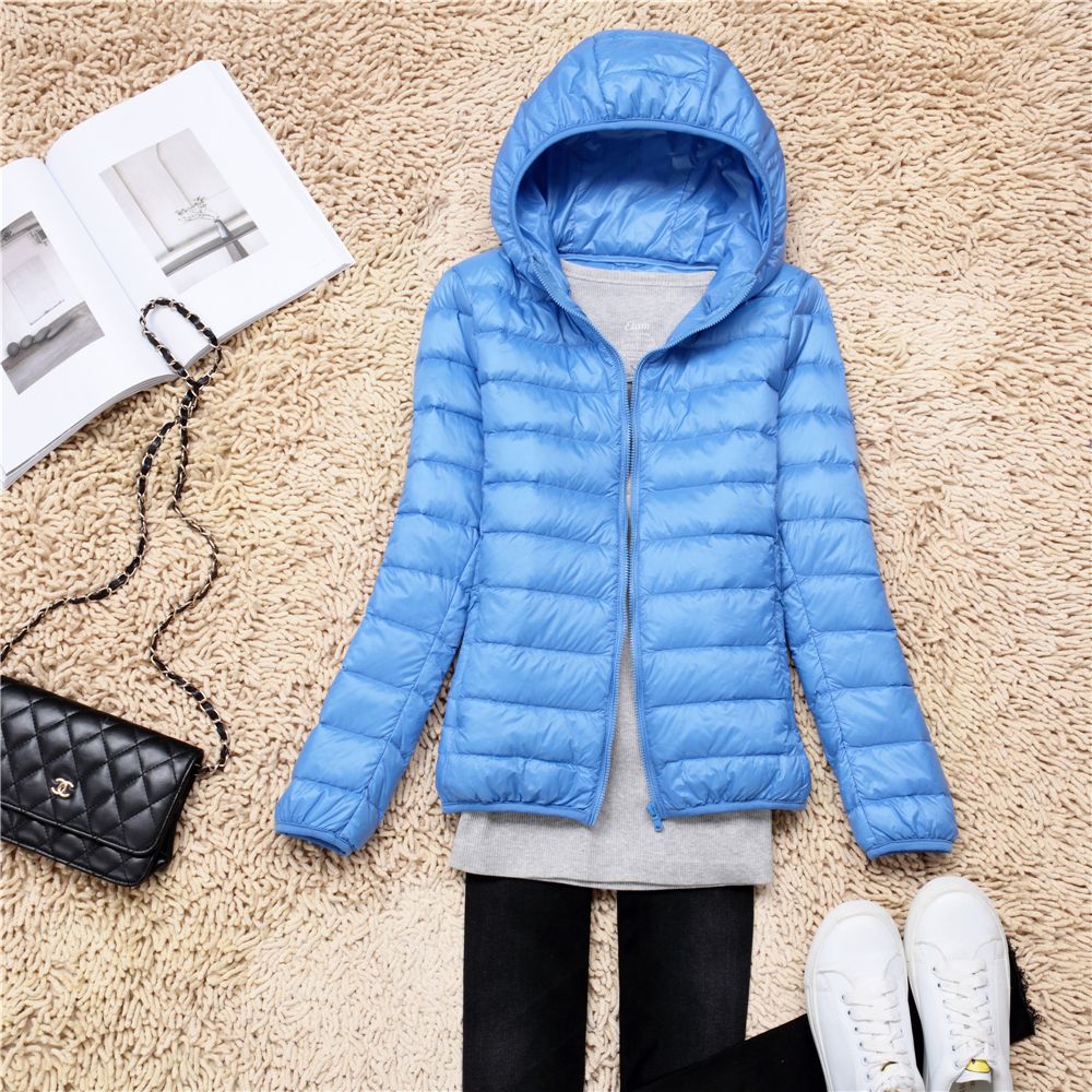 Women Puffer Jacket 15 Colors Plus Size 5XL 6XL 7XL 2023 New Spring Autumn Female Ultra Lightweight Packable Hooded Down Coats