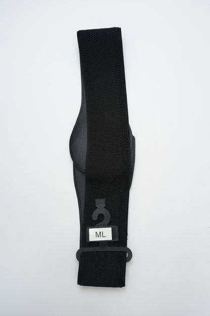 Elastic strap with gold design