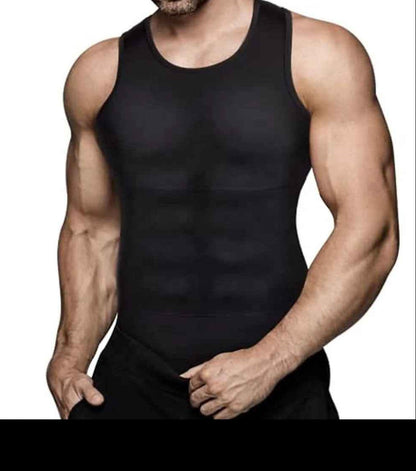 Men's American Cross-Border Fake Muscle Invisible Print T-Shirt