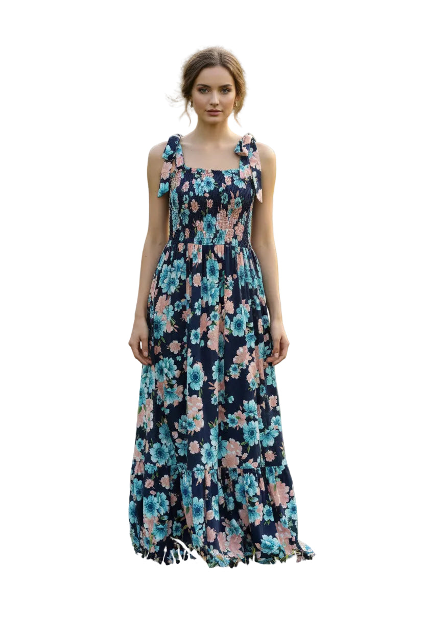 Long floral dress 6