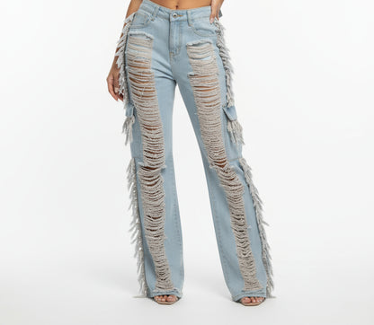 Two-piece denim set