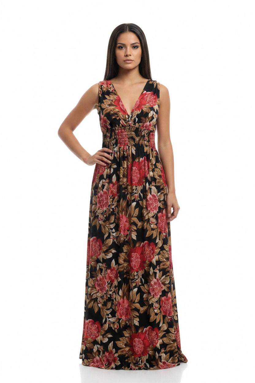 Long floral dress 3