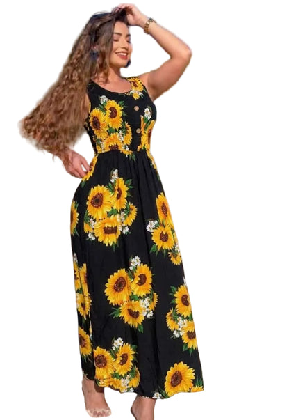 Long floral dress 4
