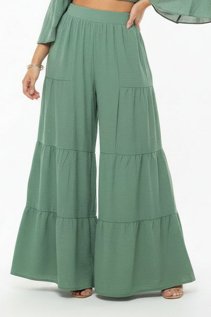 Conjunto de pantalón Palacio y blusa corta