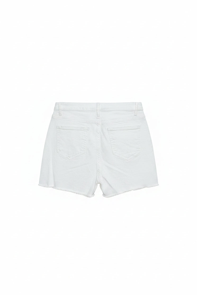 Pantalón corto en brillo color blanco con brillo# 3