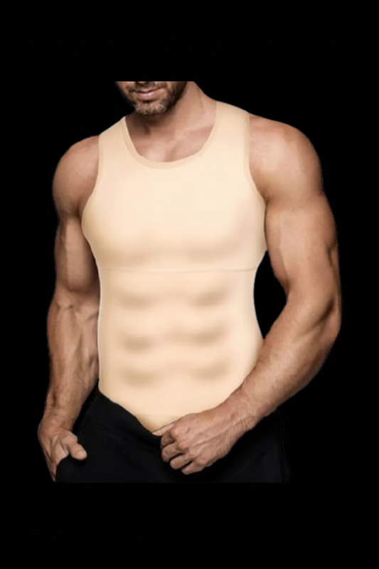 Camiseta de hombre American Cross-Border Fake Muscle con estampado invisible