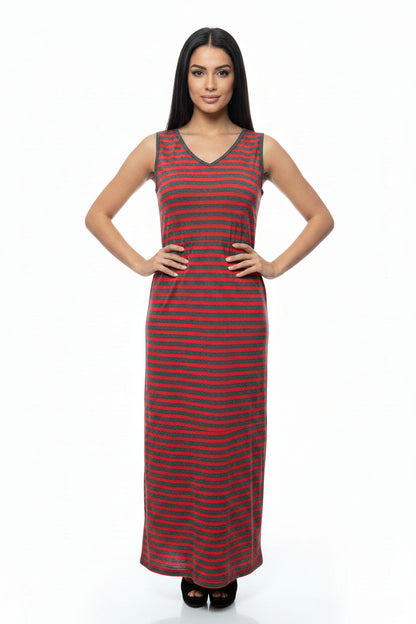 Hermoso vestido para el verano en raya