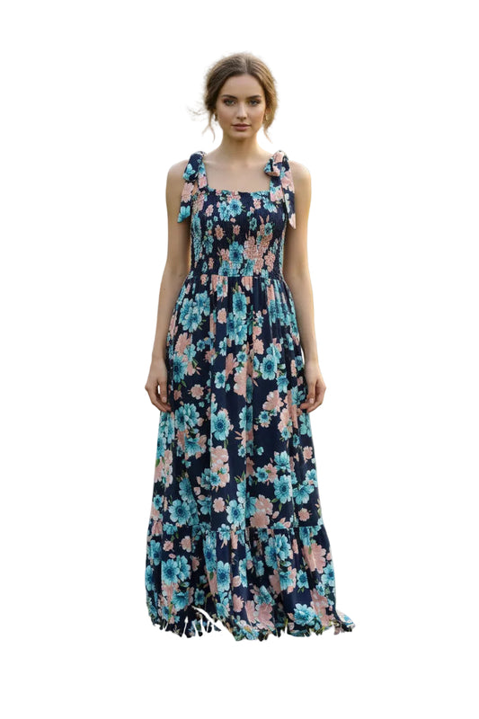 Long floral dress 6
