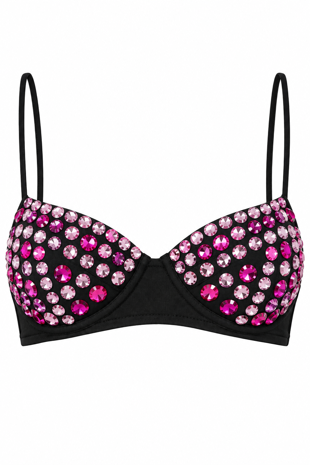 brasier de multicolores en negro