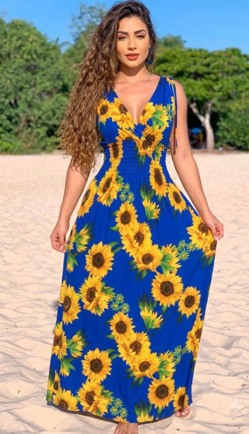 Long floral dress1