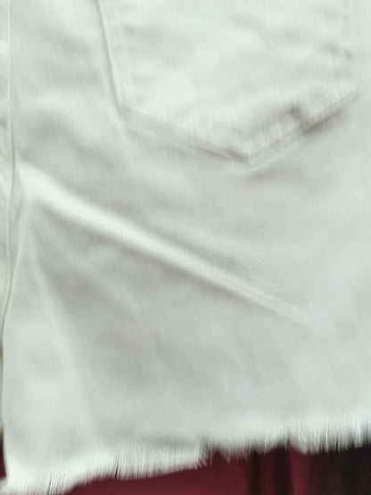 Pantalón corto en brillo color blanco con brillo# 3