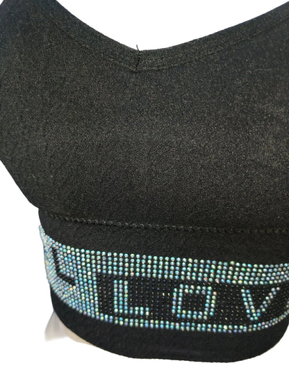Short blouses in silver design