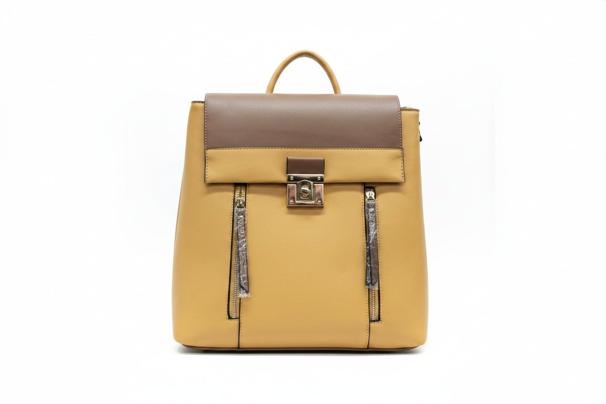 Color amarillo mostaza con Brown
