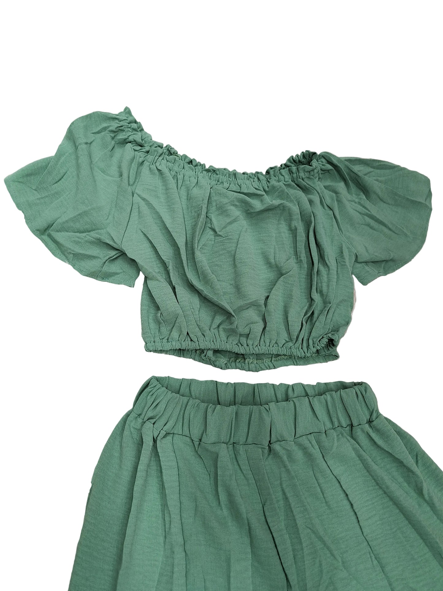 Conjunto de pantalón Palacio y blusa corta