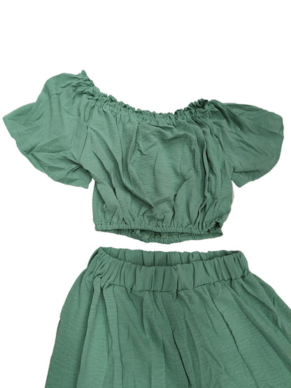 Conjunto de pantalón Palacio y blusa corta