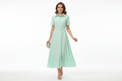 Vestido con color suave para el verano