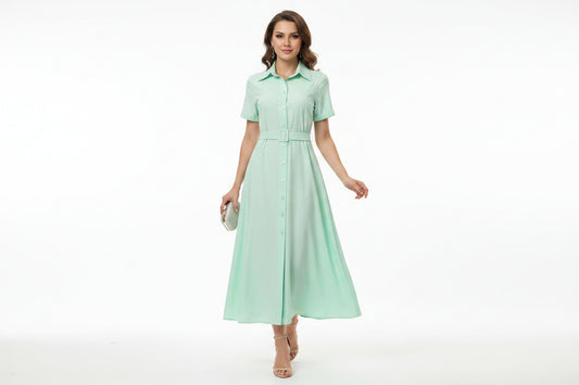 Vestido con color suave para el verano