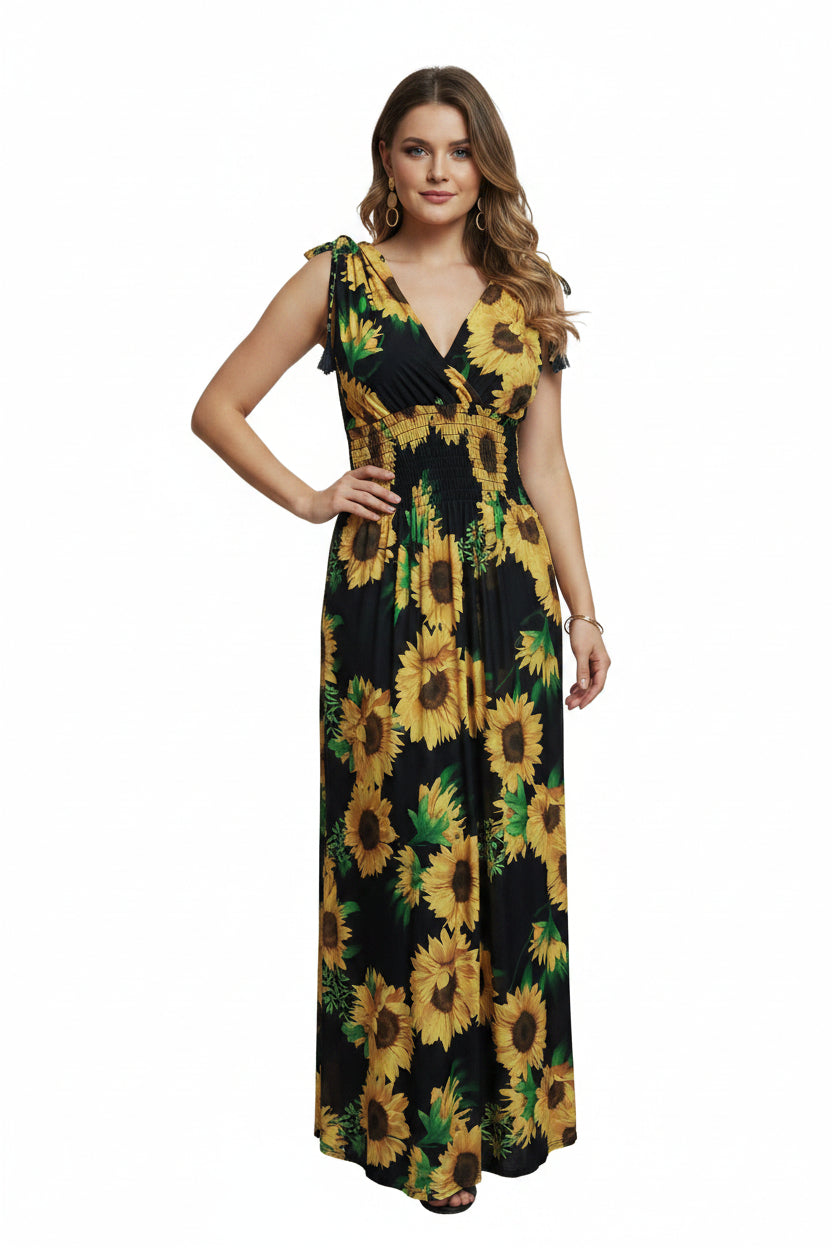 Long floral dress1