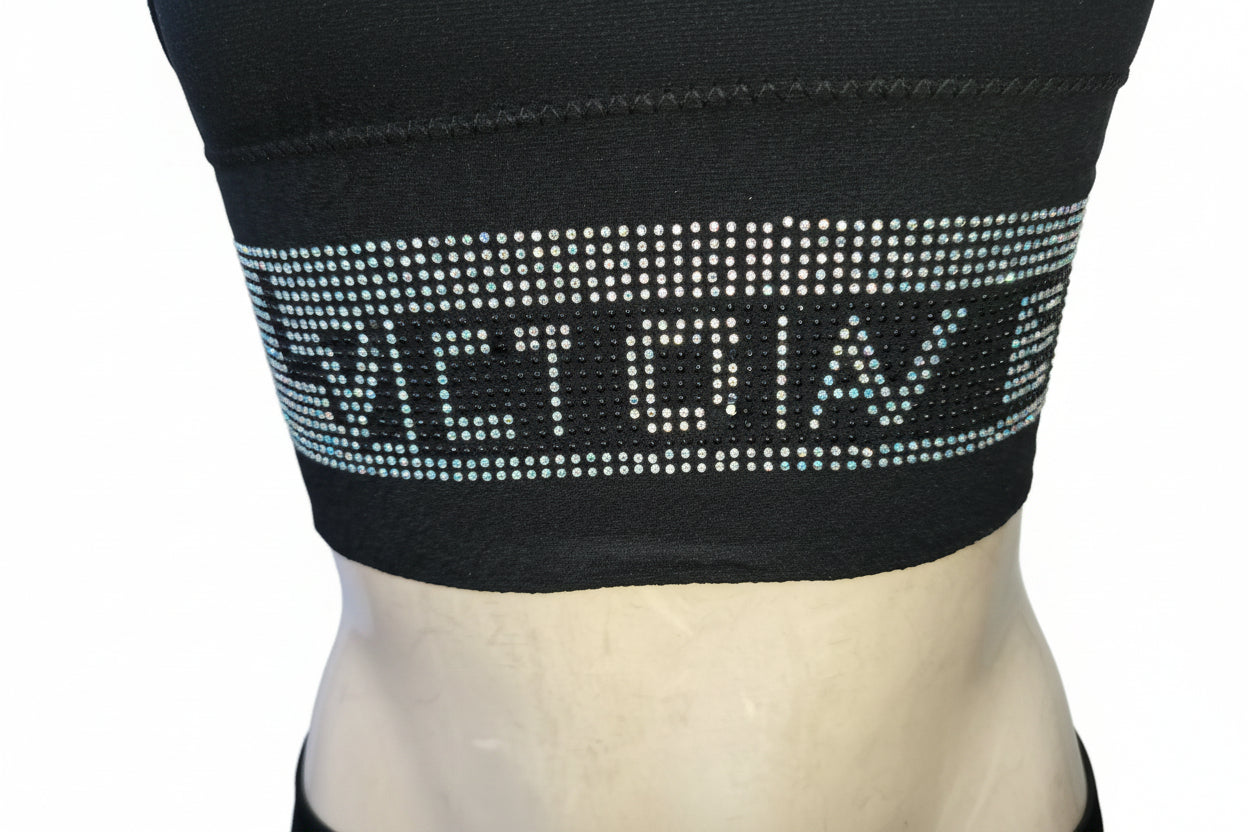 Short blouses in silver design
