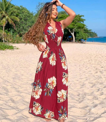 Long floral dress 9