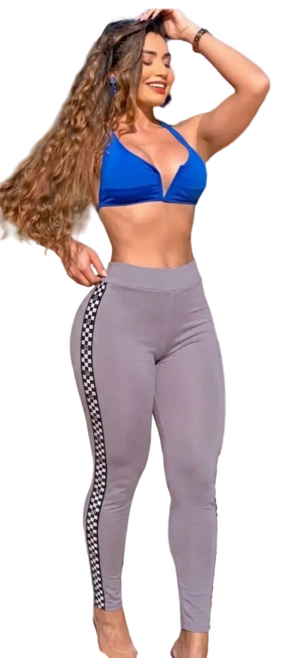 Spandex solida con diseño los lados laterales