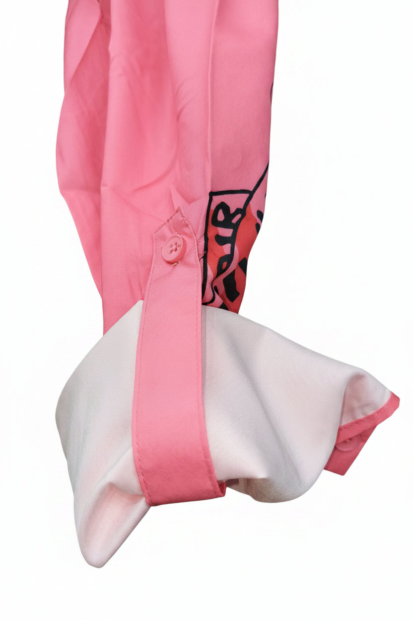 Vestido blusón en color rosado