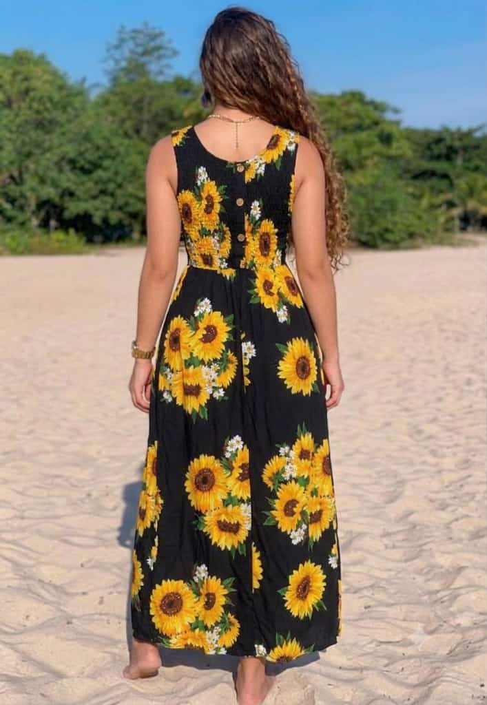 Long floral dress 4