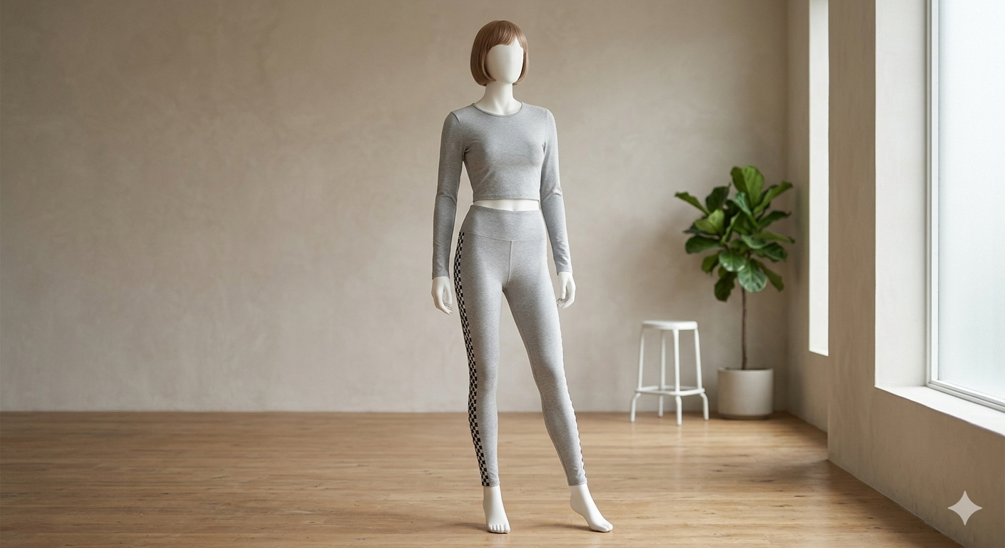 Spandex solida con diseño los lados laterales