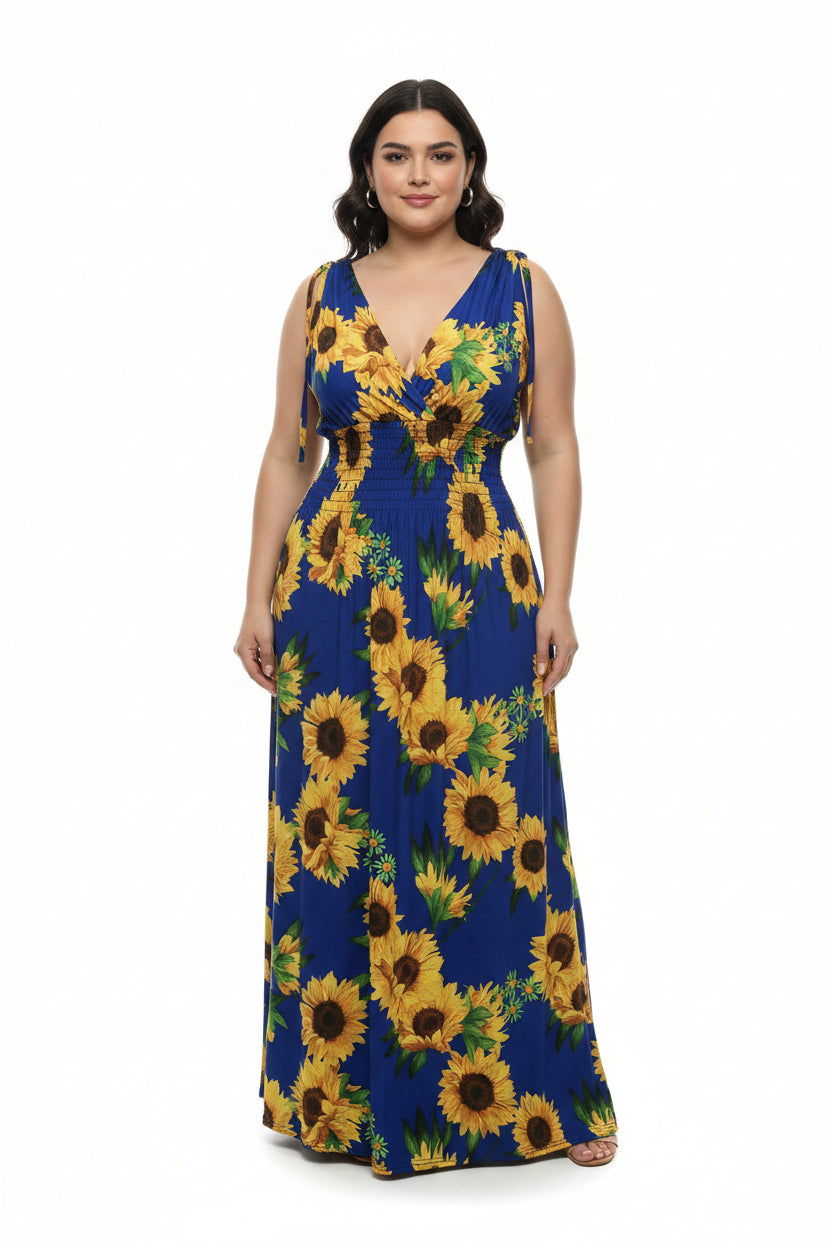 Long floral dress1