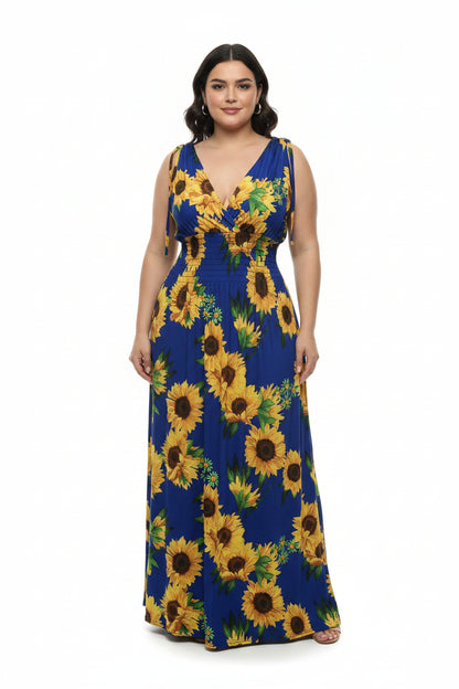 Long floral dress1