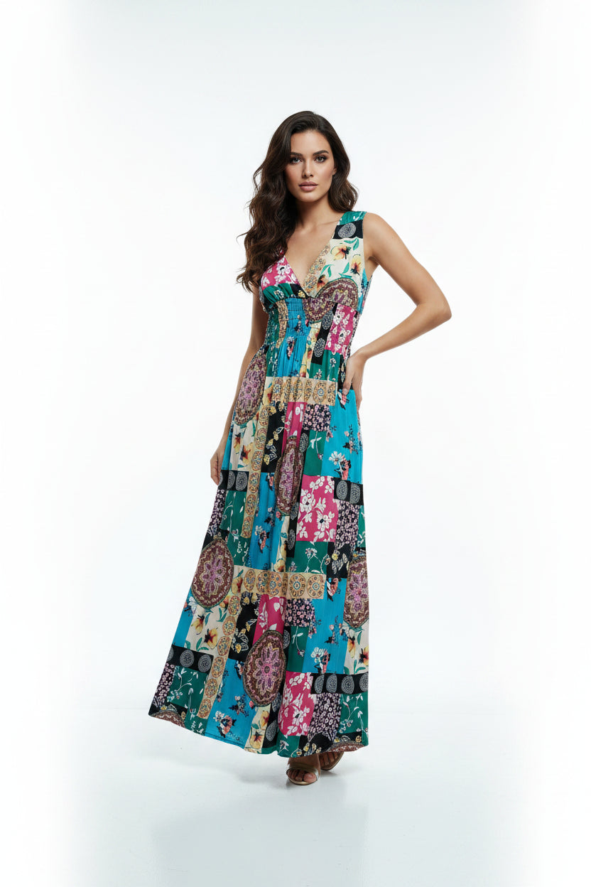 Long floral dress 8