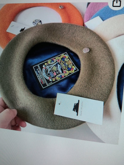 Spanish Wool Beret Hat Femal