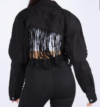 jacket in jean white.