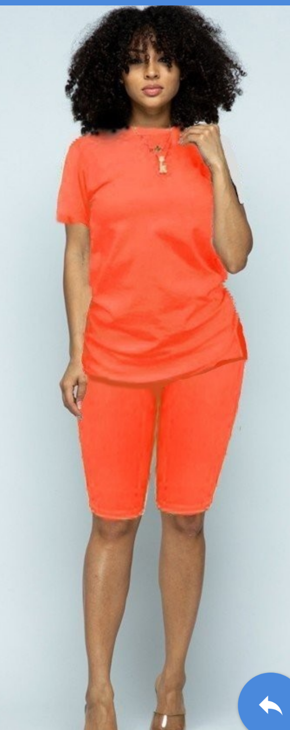 SWEATER AND CAPRI IN BRIGHT COLORS