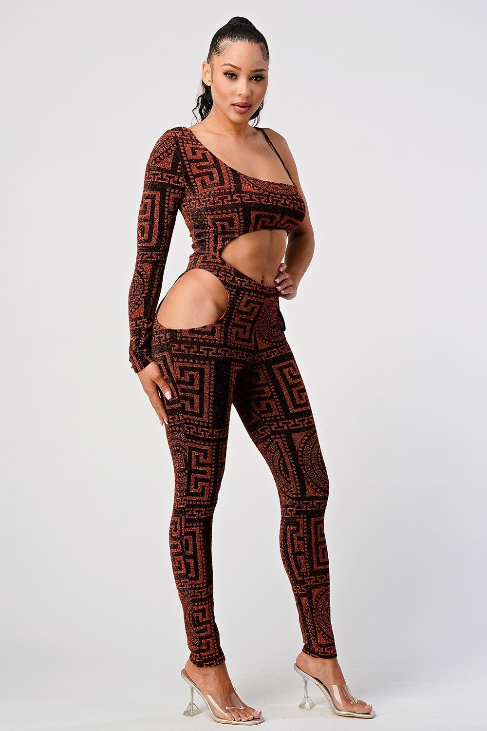 Shoulder out jumpsuit TWO COLORS CHOOSE YOURS