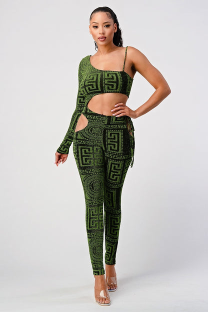 Shoulder out jumpsuit TWO COLORS CHOOSE YOURS