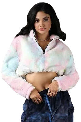Tedy bear zip swatsrt with string at warm and cozy print