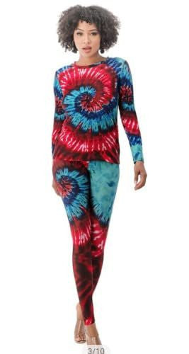 Two-piece combination of pants and long-sleeved sweater