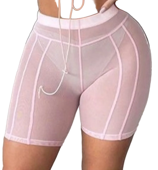 Stretch see through shorts