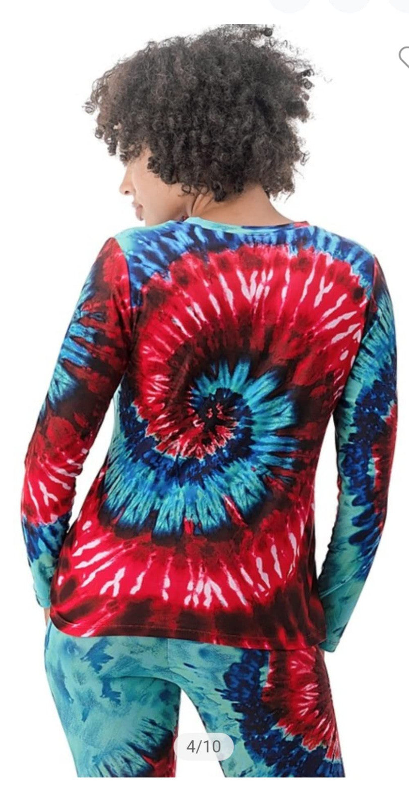Two-piece combination of pants and long-sleeved sweater